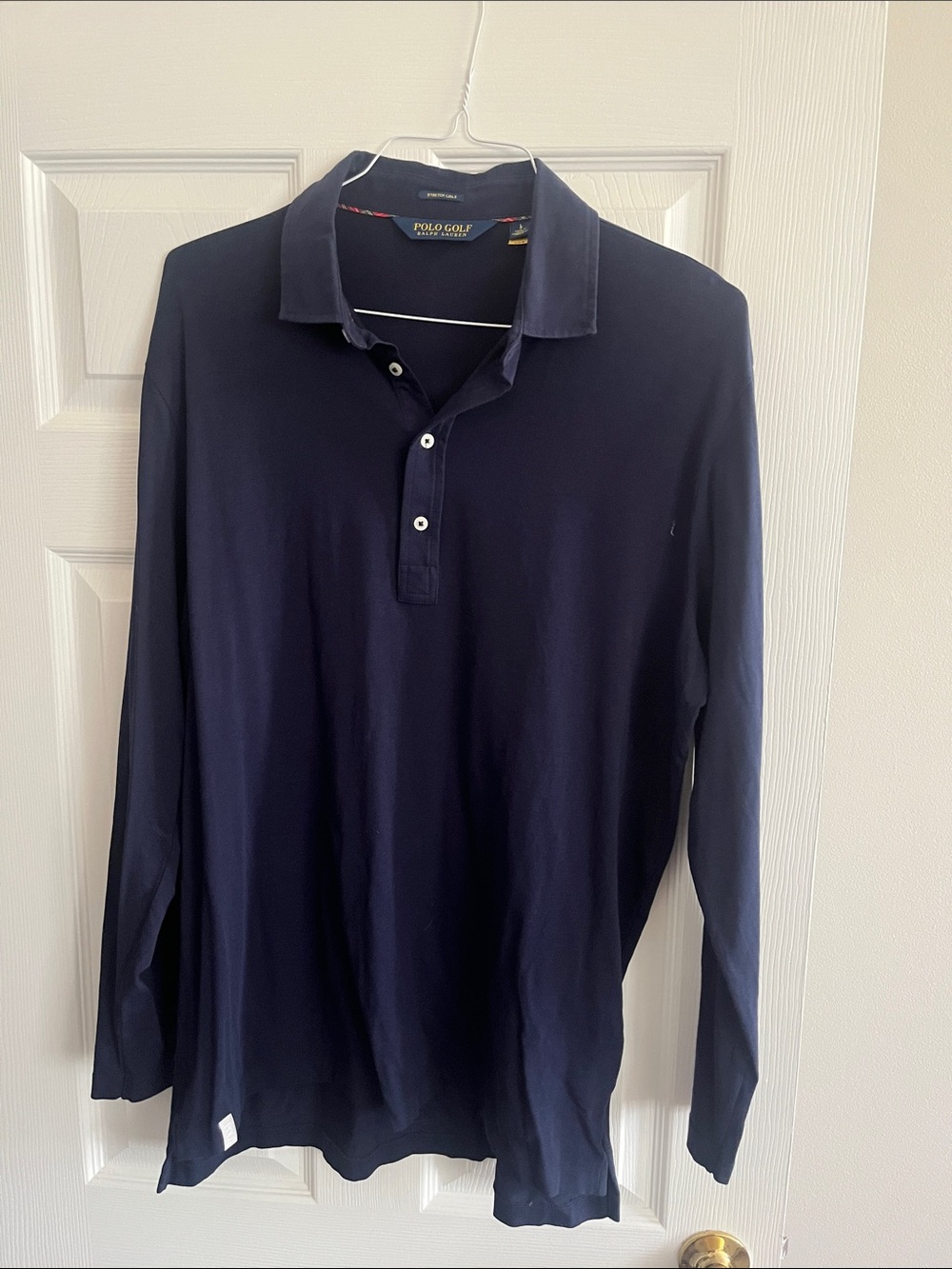 Polo Golf by Ralph Lauren Long-Sleeve Polo Shirt in Navy